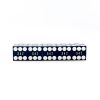 Flush Spots Casino Dice: 3/4 in., High Polish, Razor Edge, Black with Serial Numbers (Stick of 5)